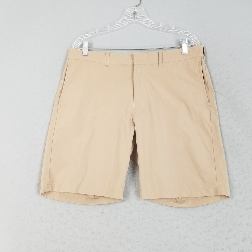 J.Crew Shorts Mens 34 Tan Golf 9 Inch Inseam Lightweight Dri-Fit Performance